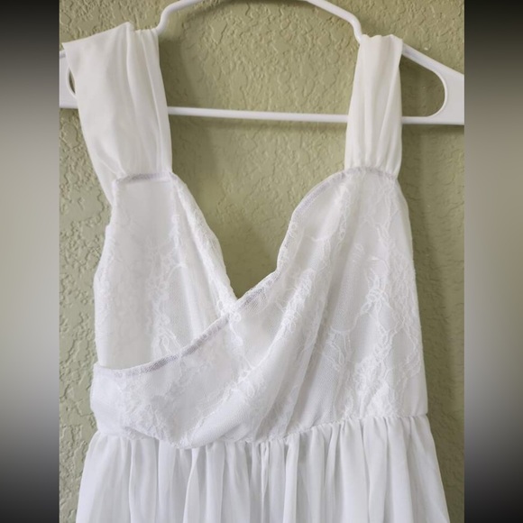 Maternity Off-Shoulder Floor-Length Dress - Picture 10 of 12